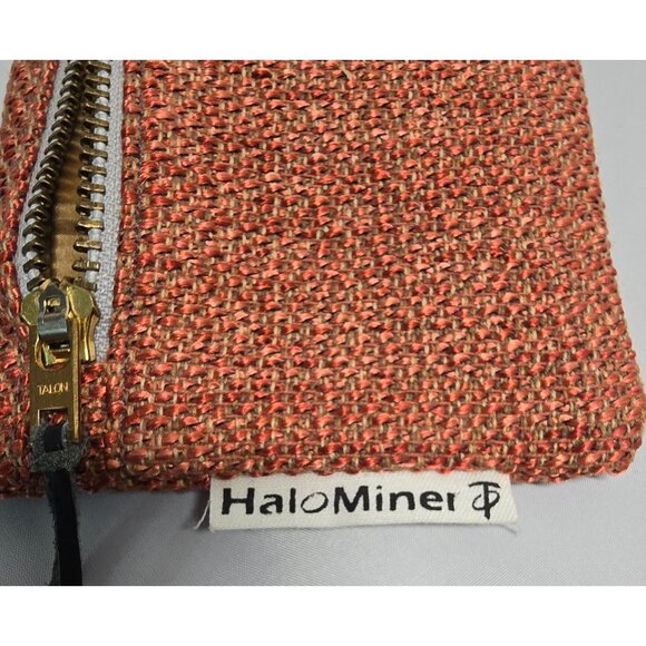 Handmade Upcycled Tweed Zipper Wristlet By Eco-Conscious Designer HaloMiner - Picture 6 of 7